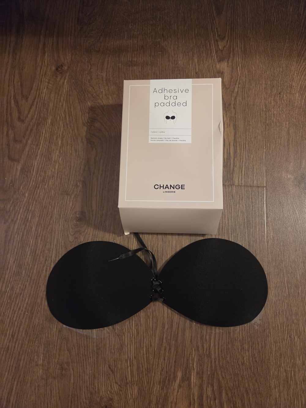 Change Lingerie Black Adhesive Padded Bra